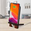 World In My Hands Cell Phone Stand Inspirational Dcor | Wood Mobile Tablet Holder Charging Station Organizer - 892081-JW view 2