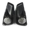 MZYPARTS Vivid Black 8" Speaker Lids w/Tweeter Port For Harley 2014 up Touring Models Harley Davidson Electra Glide Street Glide 2014-2022 view 3