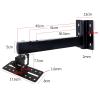 Entertainment Center Shelves Lengthened and Thickened Speaker Wall Mount Bracket Can Be Rotated And Can Be Adjusted To Tilt The Speaker Mounting Bracket Suitable for DVD players, cable boxes ( Color : view 2