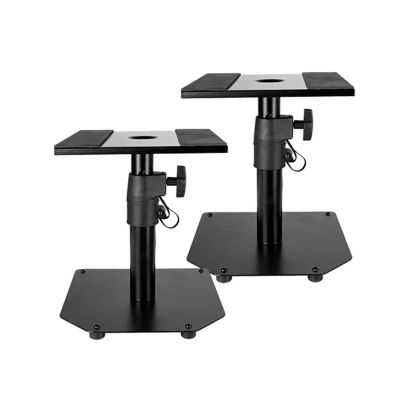 BNNP Entertainment Center Shelves Desktop Speaker Bracket Hand Lock Speaker Bracket Adjustable Lift Metal Floor Surround Desktop Monitor Ktv Audio Bracket Suitable for DVD Players, Cable Boxes