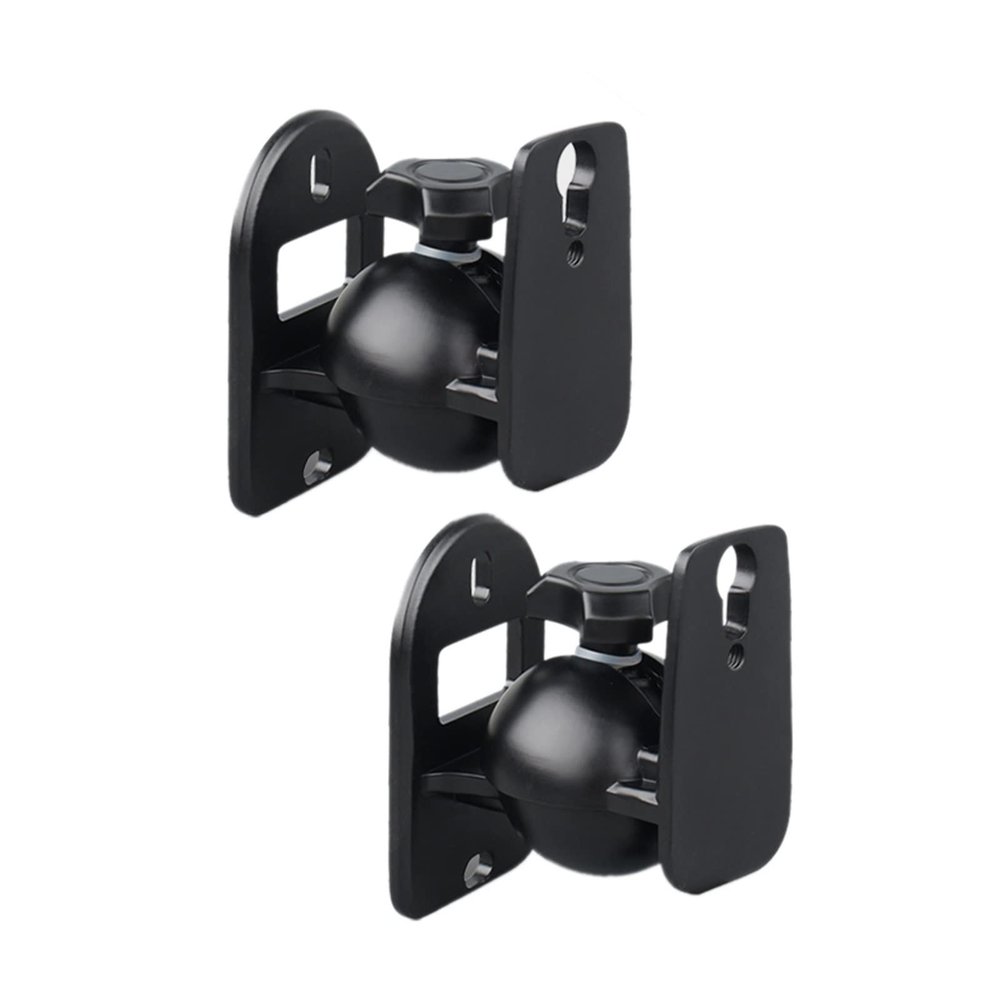 BNNP Entertainment Center Shelves Speaker Wall Bracket Audio Bracket Surround Sound Wall Bracket Bracket Universal Rotating Small Speaker Rack 1 Pair Suitable for DVD Players, Cable Boxes