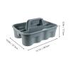 Mikikit Black Storage Plastic Cleaning Basket Multi Compartments Tool Organizer view 2