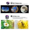 Phone Camera Lens, 4 in 1 Universal External Camera Phone Lens Kit, 18X Telescope Lens, 0.63X Wide Angle Lens, 15X Macro Lens, 198  Fisheye Lens, Clip on Cell Phone Lens Kit view 2