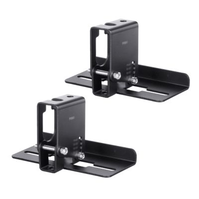 Entertainment Center Shelves Speaker Wall Mount Bracket Adjustable Swivel Tilt Speaker Mount Bracket Home Surround Sound Stereo Stand Suitable for DVD Players, Cable Boxes (Color : Brass)
