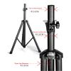 BNNP Entertainment Center Shelves All Metal Speaker Bracket Thickened Professional Speaker Tripod Floor Tripod Stage Audio Bracket Suitable for DVD Players, Cable Boxes view 3
