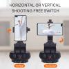 Motorized Rotating Panoramic Tripod Head, 360 AI Intelligent Face Tracking Pan Tilt Head, with Remote Control, Phone Clip, for Mobile Phone Camera, 1Kg Load view 4