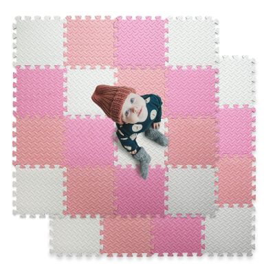 16 Tiles Foam Mats for Floor, 11.8 x 11.8 Square Interlocking Foam Tiles
