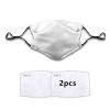 VeJerKK Paris Fashion Face mask,Eiffel Tower with Kiss Heart Words Love,Dust Washable Reusable Filter and Reusable Mouth Warm Windproof Face,Black Pink view 2