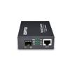 10G SFP+ to RJ-45 Media Coverter, 10 Gbps Gigabit Copper UTP Ethernet Fiber Optic Converter, Unmanaged 1x 100M/1G/2.5G/5G/10GBase-T RJ45 to 1x 10GBase-X SFP+ Slot, Support 10G SR/LR SFP Module view 2