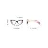 Melrose Cat Eye Reading Glasses Anti Blue Light Reader Anti Eyestrain&UV (2pcs clear&amber, 2, multiplier_x) view 2