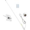 156MHz Marine VHF Radios Antenna for Boat Radios, 156-163MHz GMDSS, 7meters RG-58U Cable, Adjustable Ratchet, Nails view 1