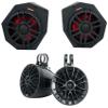 Memphis Pair Audio CANAMX365FE 75w RMS LED Speaker Pods for 2017+ Can Am X3 Bundle with Rockville UT65B UTV/ATV 6.5" Rollbar Wakeboard Marine Speakers view 1
