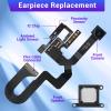 CYKJGS for iPhone 7 Plus Ear Speaker Replacement OEM with 7MP Facing Front Camera + Front Earpiece Module Proximity Sensor Microphone Flex Cable Ambient Light Fix Repair Tool Kit A1661 A1784 A1785 view 2