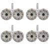 4 Pair (Qty 8) of Kicker 6.5" 2-Way 195 Watts Max Power Coaxial Marine Audio Speakers with White Salt Water Grilles, 6.5" Marine Tower Dual Speaker Enclosures (2 Pair) - White view 1