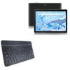 BoxWave Keyboard Compatible with qunyiCO Android 10.0 Tablet Y10 (10 in) - SlimKeys Bluetooth Keyboard, Portable Thin with Chiclet-Style Keys - Jet Black view 1