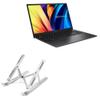 BoxWave Stand and Mount Compatible with ASUS VivoBook S 15 (M3502) - Compact QuickSwitch Stand, Portable Multi Angle Viewing Foldable Riser - Metallic Silver view 1