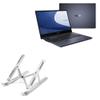 BoxWave Stand and Mount Compatible with ASUS ExpertBook B5 Flip (B5402F) - Compact QuickSwitch Stand, Portable Multi Angle Viewing Foldable Riser - Metallic Silver view 1
