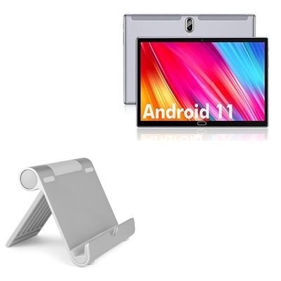 BoxWave Stand and Mount Compatible with FEONAL 2022 Latest Android 11.0 Tablet (10 in) - VersaView Aluminum Stand, Portable, Multi Angle Viewing Sturdy