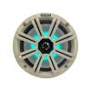 1 Pair (Qty 2) of Kicker 8" 2-Way 300 Watts Max Power Coaxial Marine Audio Multicolor LED Speakers with White Grilles, (Qty 2) 8" Marine Tower Speaker Enclosures - White view 3