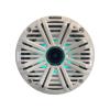 2 Pair (Qty 4) of Kicker 6.5" 2-Way 195 Watts Max Power Coaxial Marine Multicolor LED Speakers with White Salt Water Grilles, 6.5" Marine Tower Dual Speaker Enclosures (Pair) - White view 3