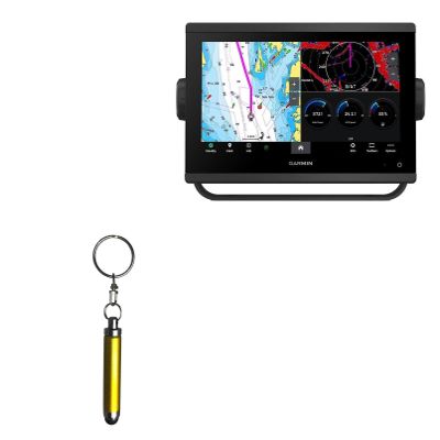 BoxWave Stylus Pen Compatible with Garmin GPSMAP 943 - Bullet Capacitive Stylus, Mini Stylus Pen with Keyring Loop - Bronze