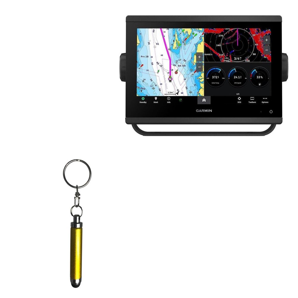BoxWave Stylus Pen Compatible with Garmin GPSMAP 943 - Bullet Capacitive Stylus, Mini Stylus Pen with Keyring Loop - Bronze