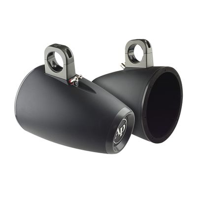 Audiopipe 10 Marine Tower Enclosures (APMP-1000ETW) for Mounting 10-inch Speakers, Wakeboard Speakers Enclosure, Sold in Pairs, Removable Cable Grommet, Aluminum Bracket