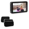 BoxWave Case Compatible with Desview R5 Camera Field Monitor (5.5 in) - SoftSuit with Pocket, Soft Pouch Neoprene Cover Sleeve Zipper Pocket - Jet Black view 1