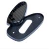VMS RACING Carbon Fiber Look Antenna Block-Off Delete Plate Cover Cap with Rubber Gasket Kit Compatible with Honda Civic EG6 CX DX Si JDM 92 93 94 95 1992-1995 view 3