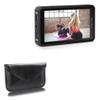 BoxWave Case Compatible with Desview R5 Camera Field Monitor (5.5 in) - Elite Leather Messenger Pouch, Synthetic Leather Cover Case Envelope Design - Jet Black view 1