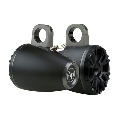 Audiopipe APMP-843TWR 8" Marine Wakeboard Tower Speakers with Integrated LED Lighting 300 Watts