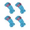 4 Pcs 4mm Reflective Ropes, High Strength Light Camping Rope Reflective Ropes for Outdoor Camping Hammocks (Blue) view 2