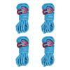 4 Pcs 4mm Reflective Ropes, High Strength Light Camping Rope Reflective Ropes for Outdoor Camping Hammocks (Blue) view 3