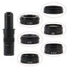 Microscope Accessories Kit 0.75X 0.5X 2.0X 0.35X 1X Barlow Auxiliary Objective Glass Lens for 180X 300X Zoom Monocular C Mount Lens Video Microscope Camera Microscope Slides (Color : 2.0X) view 2