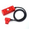 SZJELEN Multicolor D-tap to 4ports D-tap P-tap Splitter Cable 1/4 Screw for Photography Power,Ptap Dtap Fourway Splitter 1/4 Screw (Red) view 1