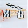 Opera Glasses Nautical Handmade Binoculars 3X25 Binocular Foldable Handle with Leather Box for Adults Women in Musical Concert Gifts for Love view 3