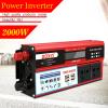 ROGHA 2000W Car Power Inverter, Converter DC 12V 24V to AC 110V 220V Car Inverter with 4 USB Ports Multi-Protection Car Charger Power Inverter for Vehicles,12V-110V view 2
