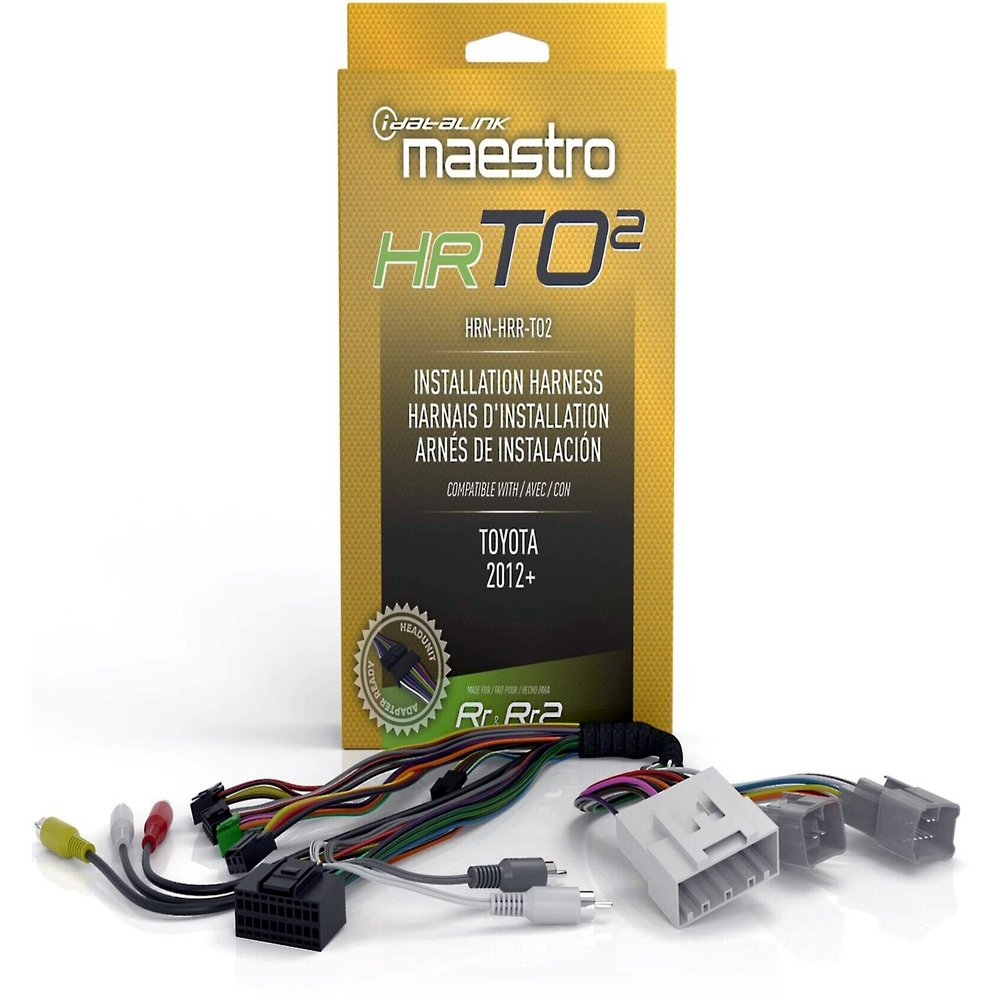 Idatalink Maestro HRN-HRR-TO2 Plug and Play Radio Replacement Harness for Compatible Toyota 2012-2020 (ADS-MRR or ADS-MRR2 Module Required)