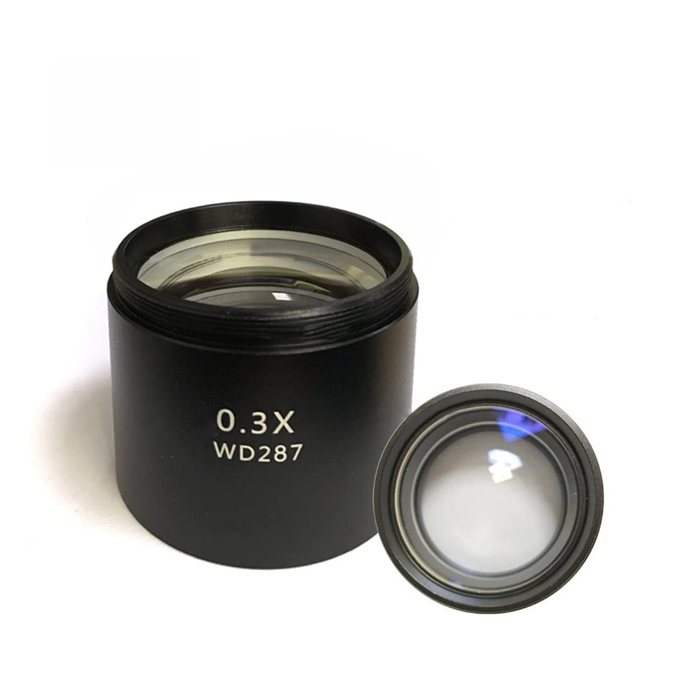 Microscope Accessories Kit WD165 WD287 WD177 0.3X 0.5X 2X 0.7X Trinocular Stereo Microscope Objective Lens for Video USB Stereo Zoom Microscope Microscope Slides (Color : WD177 0.5X)
