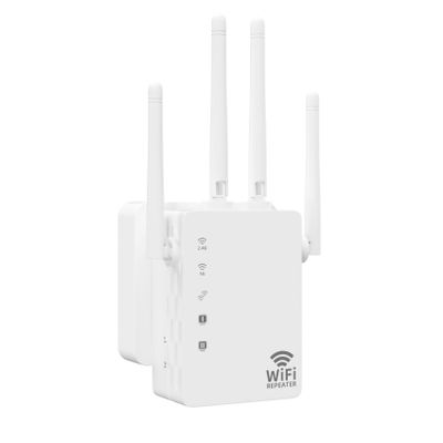 GUNCENG 2023 WiFi Extender5G Dual Band 1200Mbps Fastest Long Range Extenders Booster Covers Up to 8500 Sq.Ft and 40 Devices Wireless Internet Repeater Signal Amplifier for Home Easy Setup, white