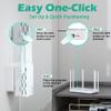GUNCENG 2023 WiFi Extender5G Dual Band 1200Mbps Fastest Long Range Extenders Booster Covers Up to 8500 Sq.Ft and 40 Devices Wireless Internet Repeater Signal Amplifier for Home Easy Setup, white view 3