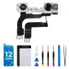 CYKJGS for iPhone 12 Front Camera Replacement OEM for iPhone 12 Pro 12MP New Face Front Camera Part Facing Lens Module Transmitter Light Receiver Connector Repair Fix Tool Kit A2172 A2402 A2403 A2404 view 1