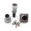 FORTTAR WEIPU WS16 2pin 3pin 4pin 5pin 7pin 9pin 10pin Waterproof Connector Male Female Metal Connector Panel Mount Connector Plug and Socket (2pin,Bulkhead, Male Plug) view 4