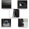 Smart Fingerprint Wallet, FL V1 Men Zipper Leather Wallet Smart Fingerprint Security Anti Theft Handbag Black view 4