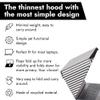 Philbert Danish Design 4-in-1 Laptop Sun Shade - Slim Hood Screen Shade, Privacy Screen, Heat Protection, & Contrast Enhancement - Universal, Foldable, & Lightweight - Fits 15"/16" Laptops - Striped view 3