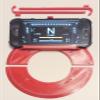 Compatible phone/small tablet support mount mod for Thrustmaster T300 steering wheel base - 3d printed (Red) view 3