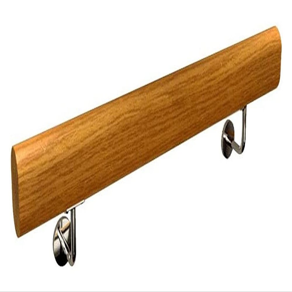 ALDEPO Grab Bars 30-600Cm Pine Safety Non-Slip Stair Handrail with Stainless Steel Bracket, Handrail for The Elderly and Disabled, Handrail for Family Hospital Toilet Protection/90Cm (Size : 150Cm)