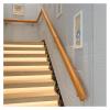 ALDEPO Grab Bars 30-600Cm Pine Safety Non-Slip Stair Handrail with Stainless Steel Bracket, Handrail for The Elderly and Disabled, Handrail for Family Hospital Toilet Protection/90Cm (Size : 150Cm) view 2