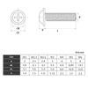 GatherTOOL 50/100Pcs Black Cross Phillips Pan Head with Washer Screw M2 M2.5 M3 M4 M5 for PC Case Motherboard Mount DIY Computer Screws (Color : 50pcs, Size : M3x8mm) view 2