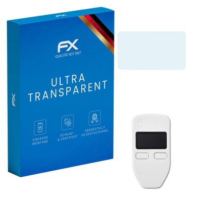 atFoliX Screen Protection Film compatible with Trezor Model One Screen Protector, ultra-clear FX Protective Film (3X)